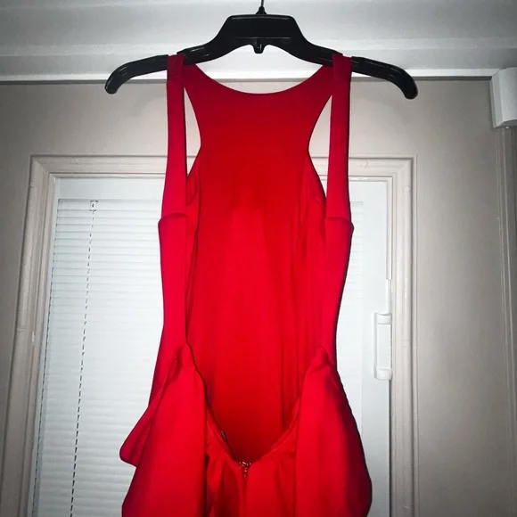 Elegant Red Evening Gown - Picture 8 of 9